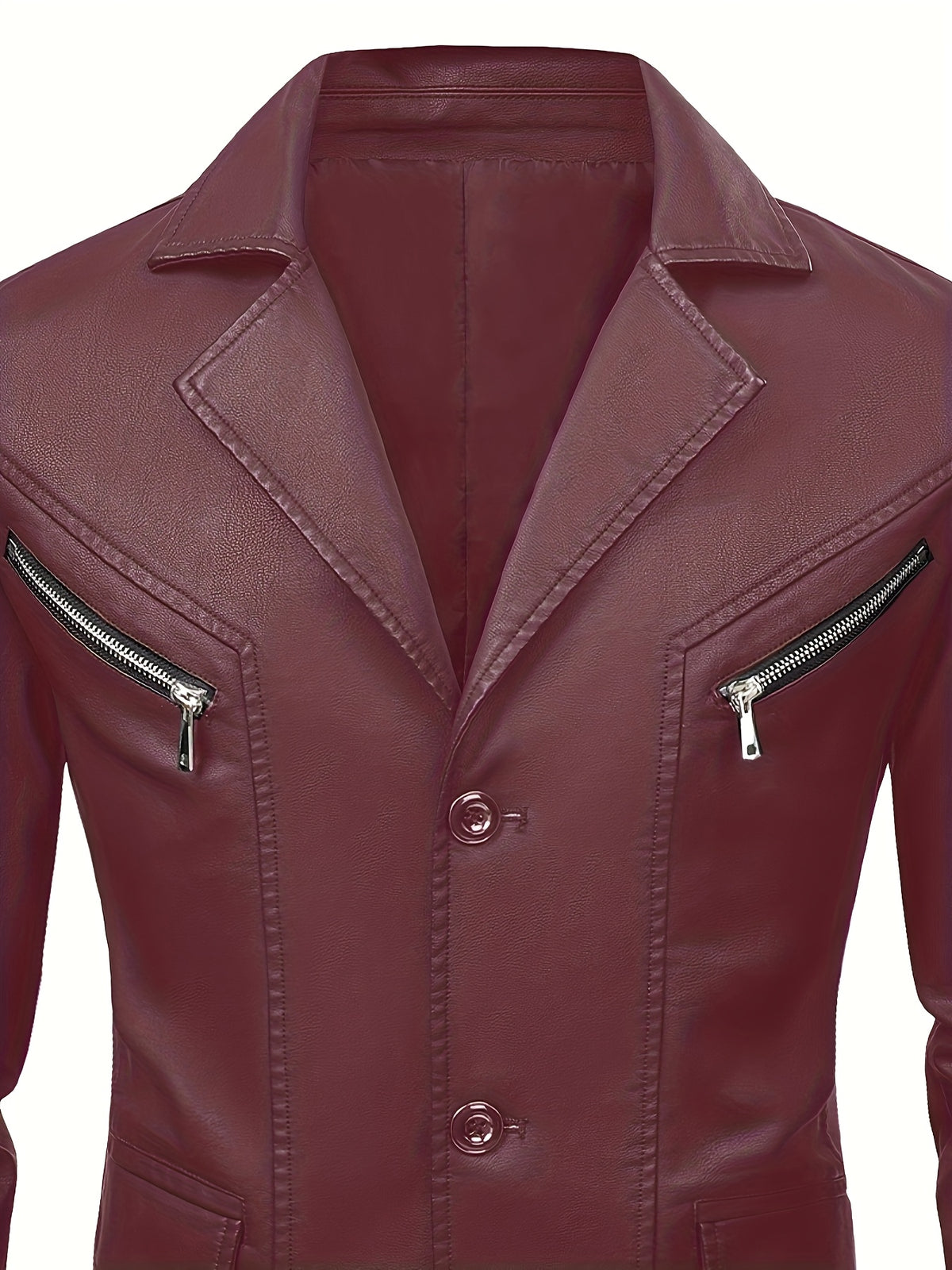 [Pearson OBM] Men'S Casual Jacket, Solid Color Fashion Versatile Suit Jacket, Suitable for Daily Commuting Wear