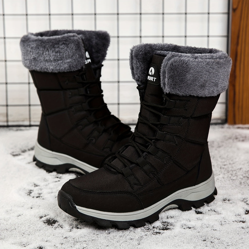 Men's Snow Boots, -Lined, Thickened Outdoor Hiking Shoes Casual Footwear