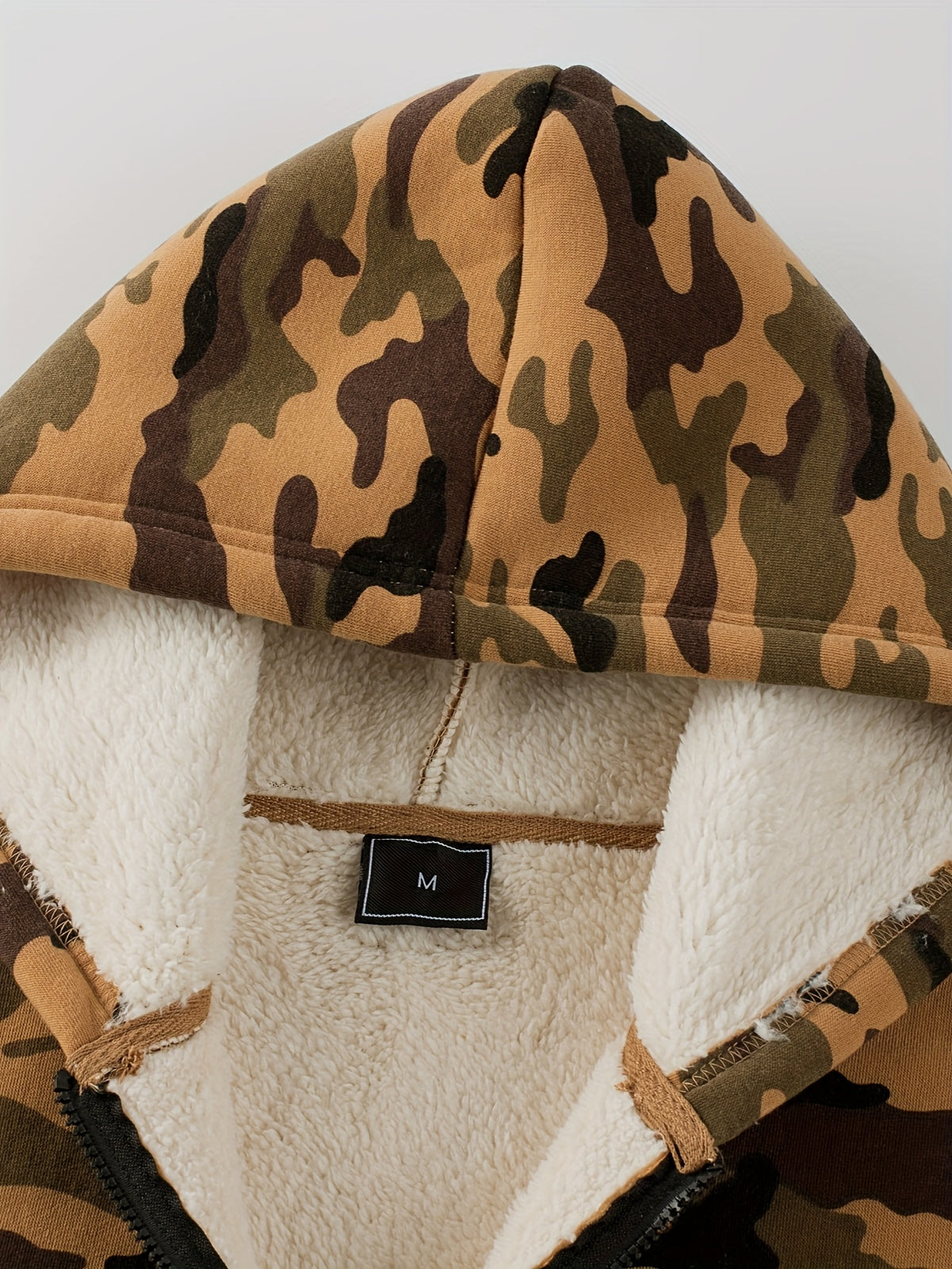 Men'S Composite Fleece Camouflage Winter Warm Fashion Hoodie, Hunting