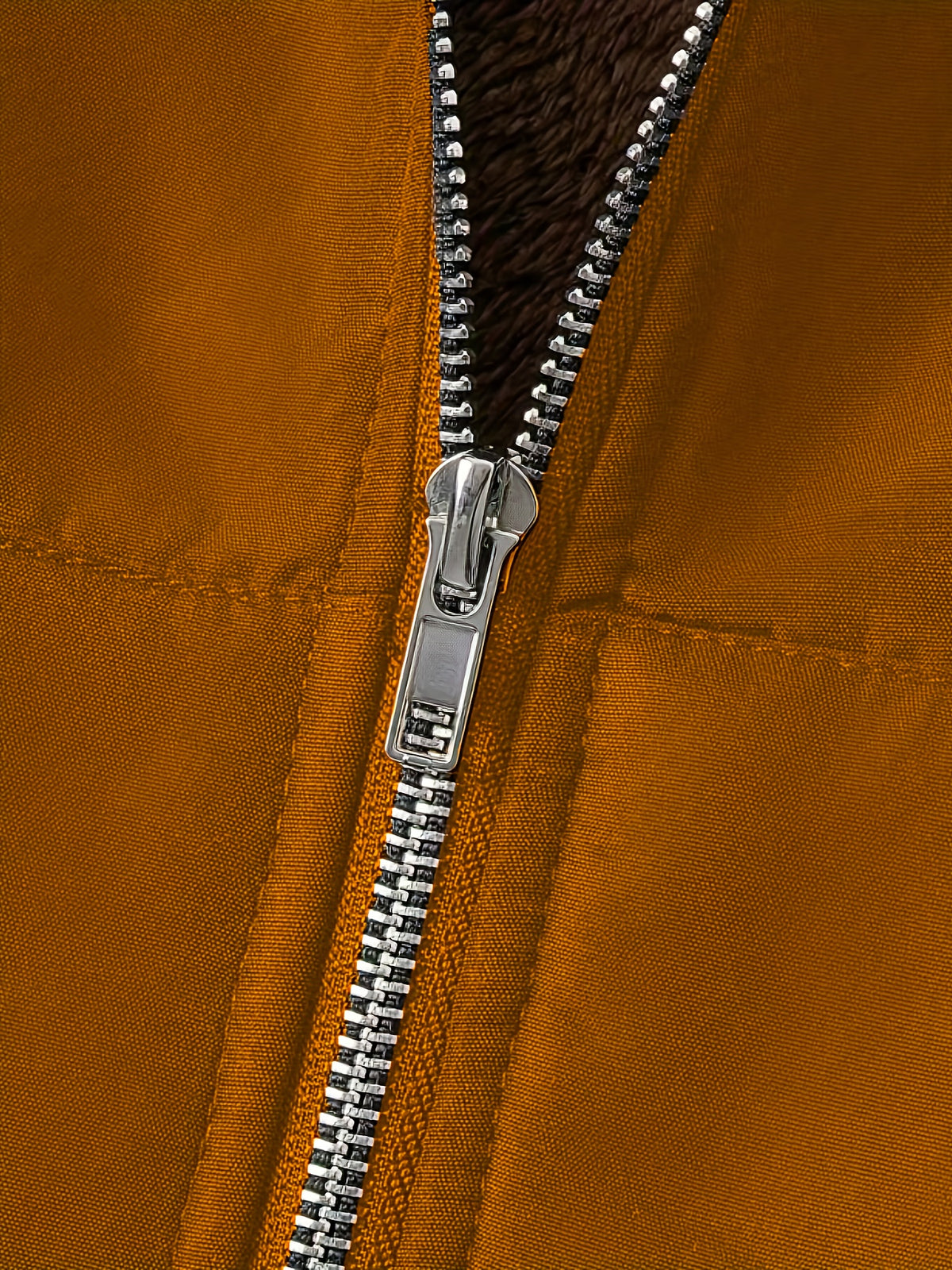 Solid Color Thermal Lined Hooded Jacket for Autumn/Winter Warmth and Casual Wear