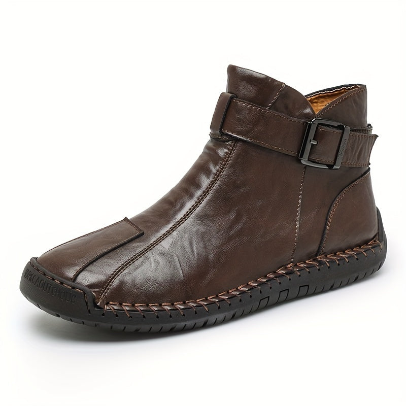 Men's Autumn/Winter High-Top Zippered Handcrafted Fashion Boots