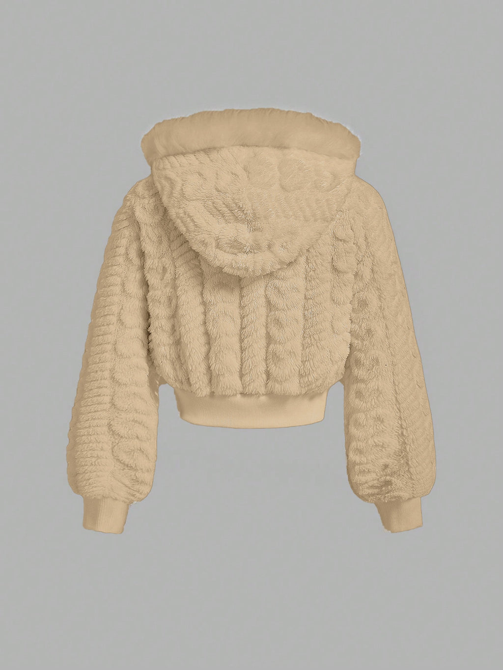 Women's Fashion Zip-Up Short Faux Fur Coat