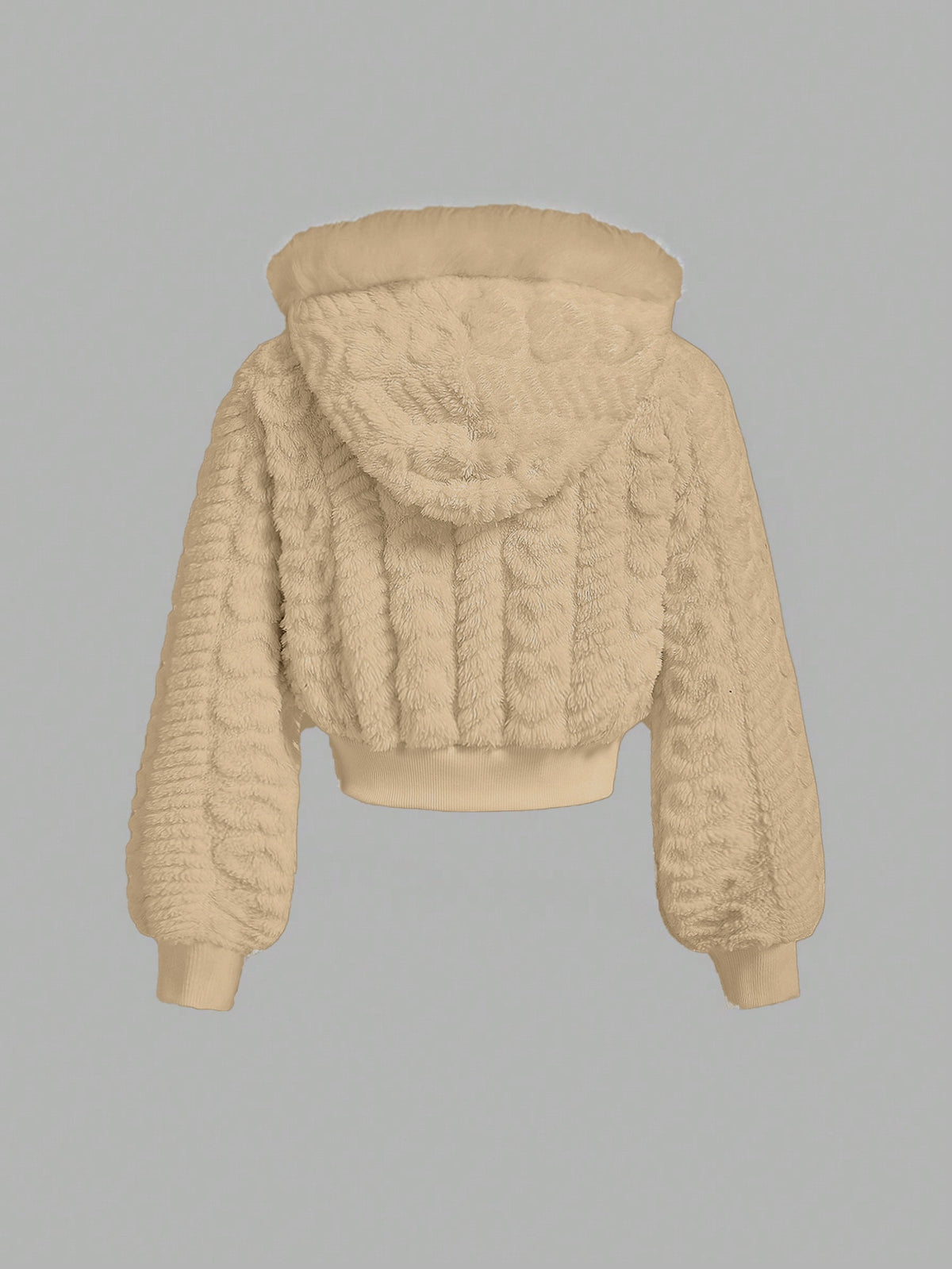 Women's Fashion Zip-Up Short Faux Fur Coat