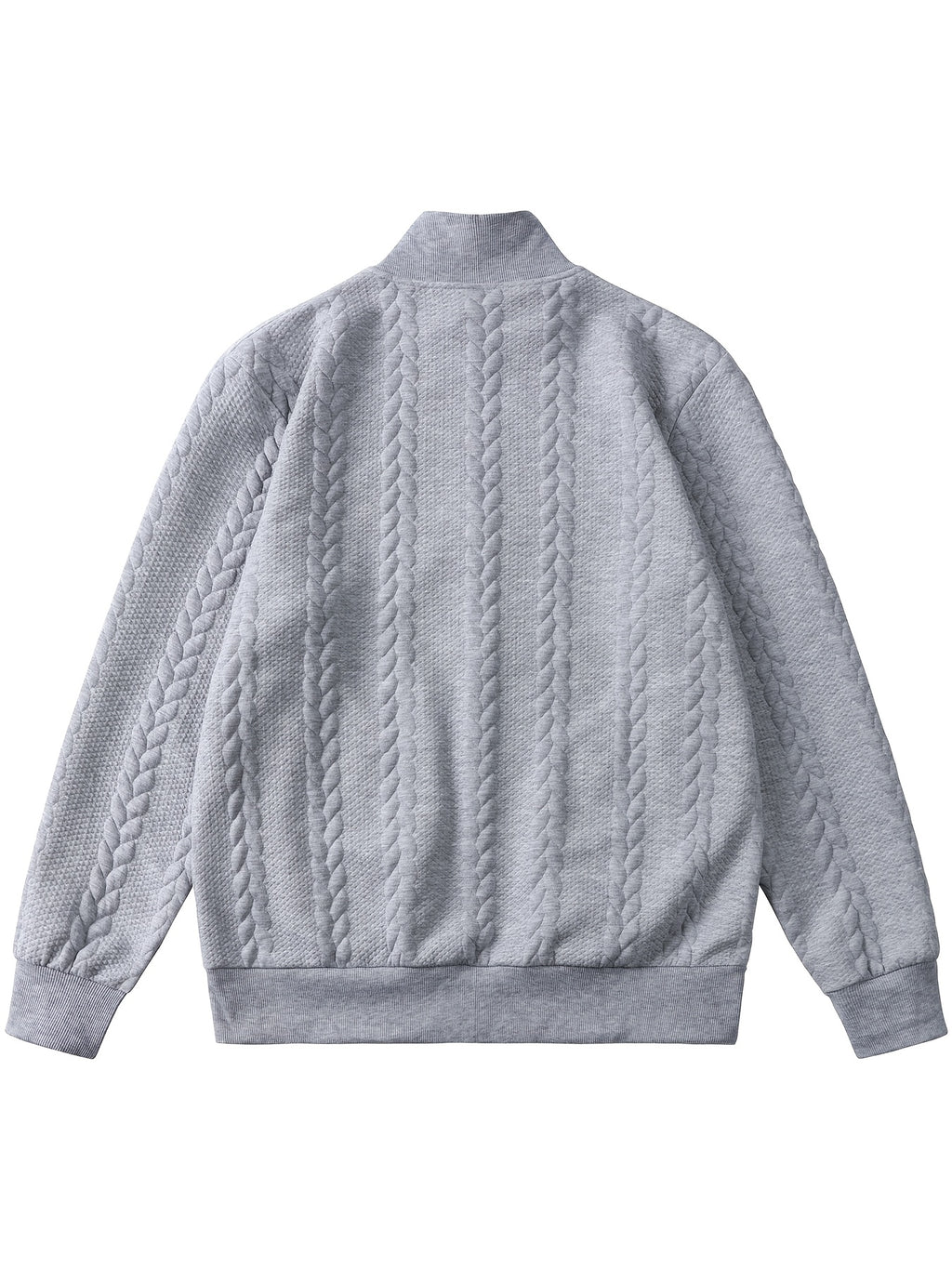 Men's Fashion Casual Elegant Medium Stretch Cardigan, Men's Casual Full-Zip Cardigan, Spring/Autumn Jacquard Casual Jacket with Jacquard Design, Suitable for All-Season Wear, Ideal for Casual and Formal Outfits, Fashionable Jacquard with Striped Knit