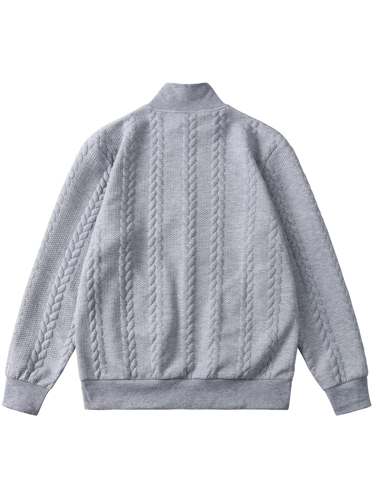 Men's Fashion Casual Elegant Medium Stretch Cardigan, Men's Casual Full-Zip Cardigan, Spring/Autumn Jacquard Casual Jacket with Jacquard Design, Suitable for All-Season Wear, Ideal for Casual and Formal Outfits, Fashionable Jacquard with Striped Knit