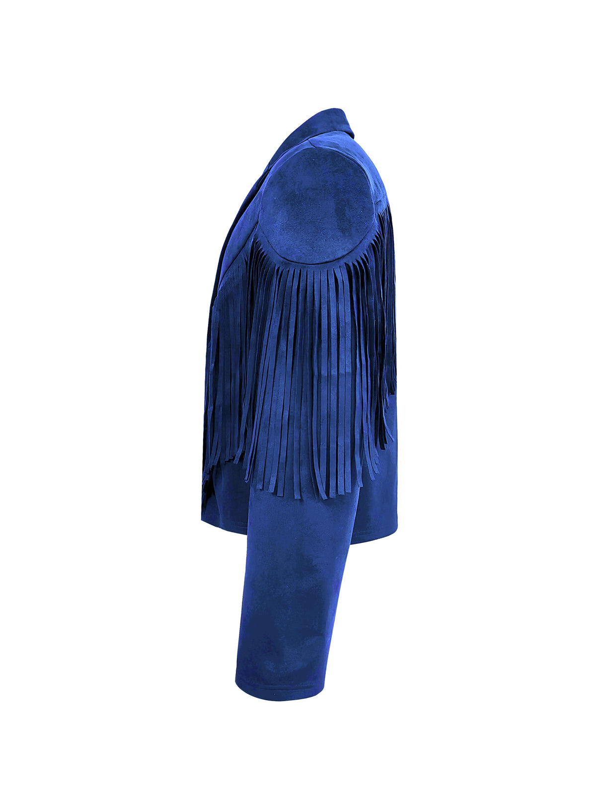 Men'S Faux Velvet Casual Tassel Western Style Coat