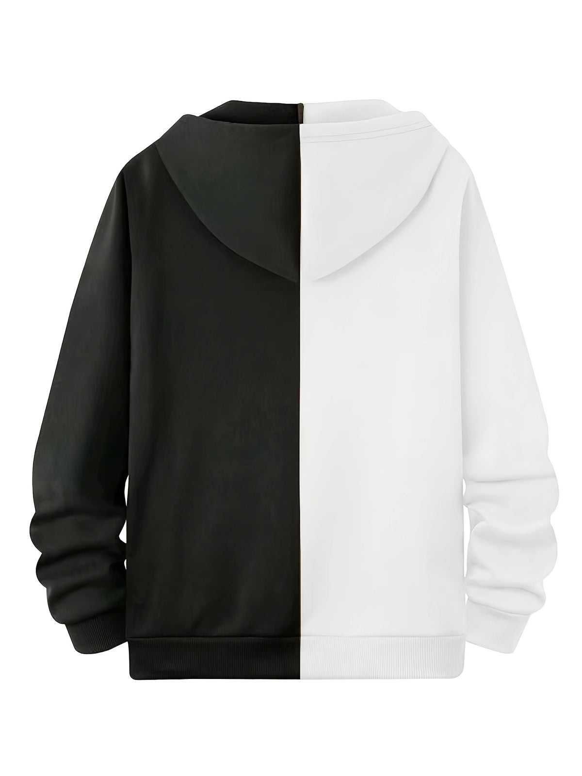 Men's Autumn/Winter Printed Hooded Zip-Up Jacket