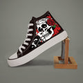 X010913 Men'S Canvas Shoes Casual Sneakers Skate Shoes Lace-Up 2D Print Series Campus Casual All-Season