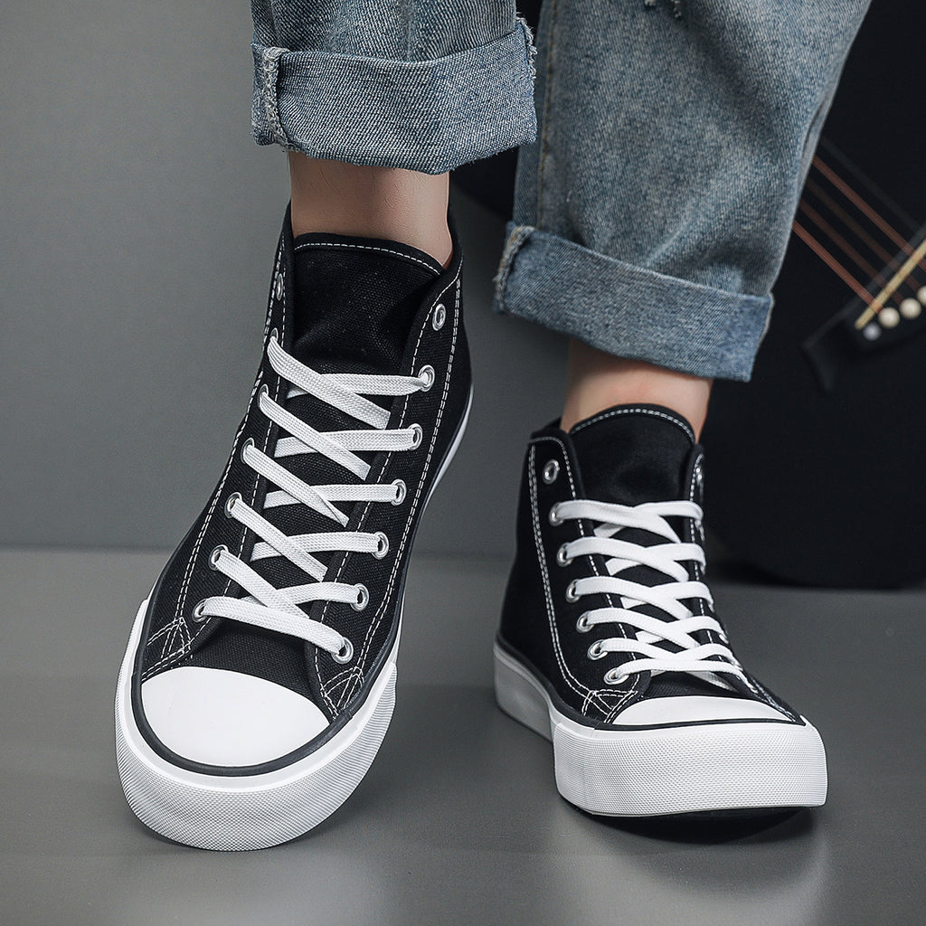 Y Graffiti 68-S002 Men'S Shoes Black White Casual Sneakers Skate Shoes Lace 2D Print Series Campus Casual All-Season