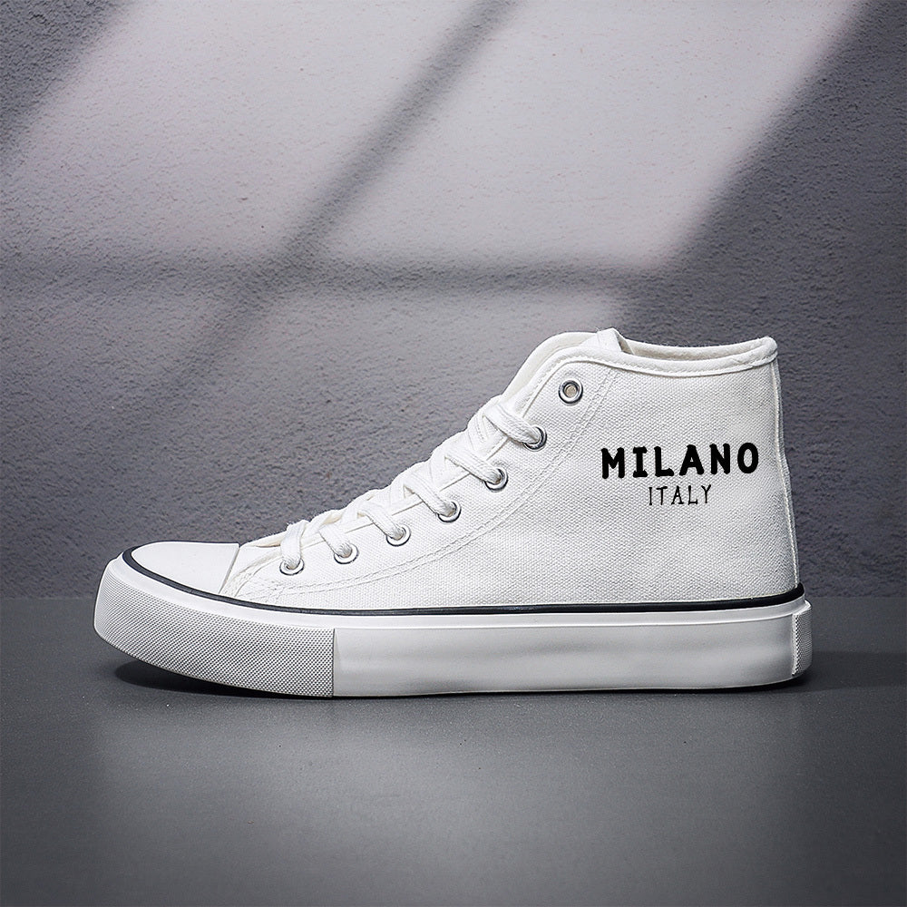 Y Graffiti 68-S002 Men'S Shoes Black White Casual Sneakers Skate Shoes Lace 2D Print Series Campus Casual All-Season