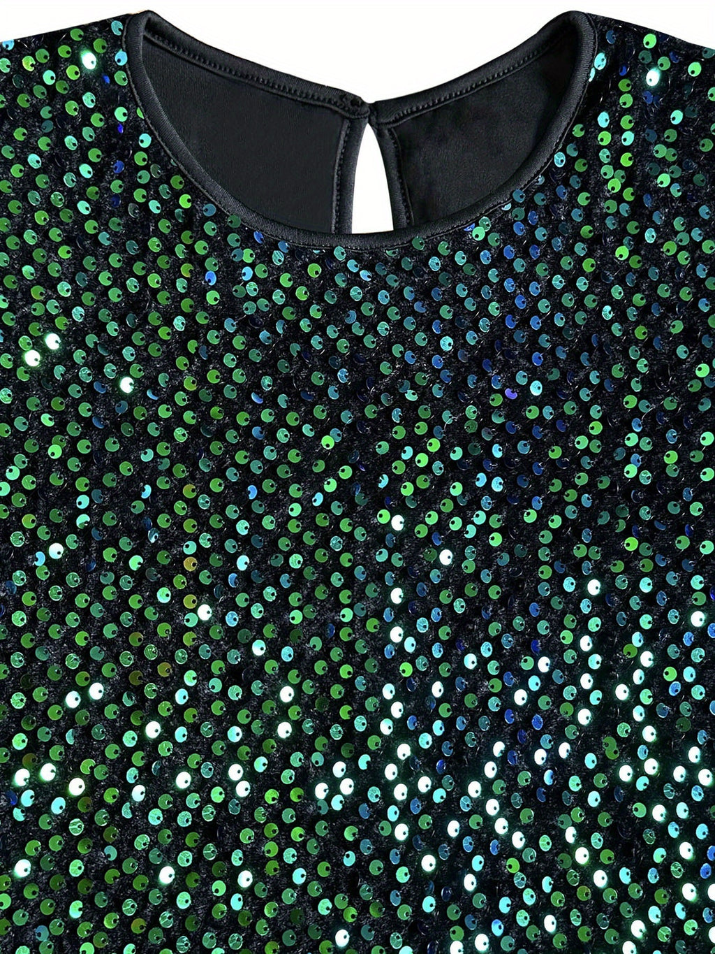Women's Round Neck Sequin Dress