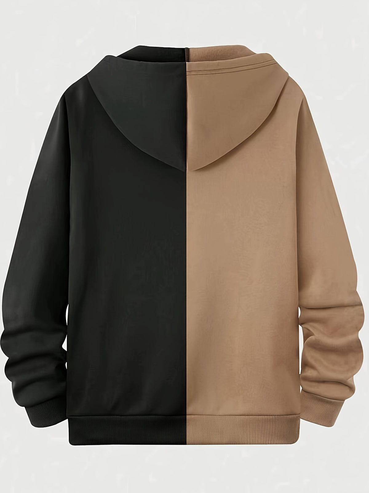 Men's Autumn/Winter Printed Hooded Zip-Up Jacket