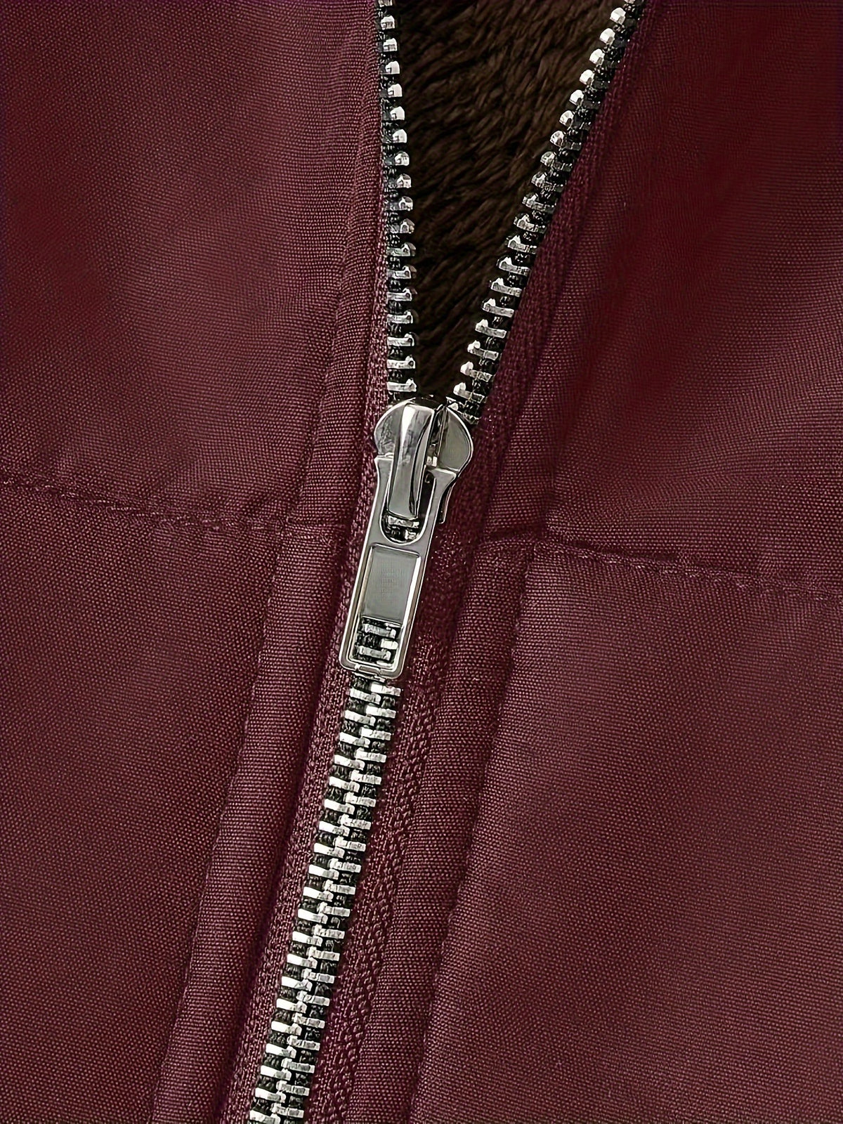 Solid Color Thermal Lined Hooded Jacket for Autumn/Winter Warmth and Casual Wear