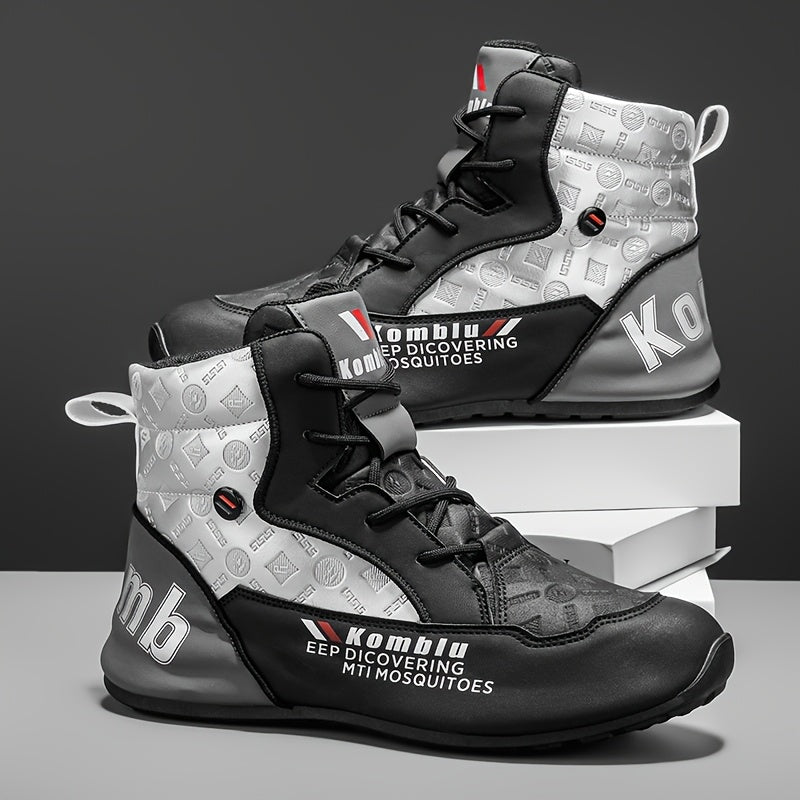 A Pair of Men's Fashionable, Comfortable, and Versatile Outdoor Snow Boots, Autumn/winter Outdoor Sports Warm Sneakers