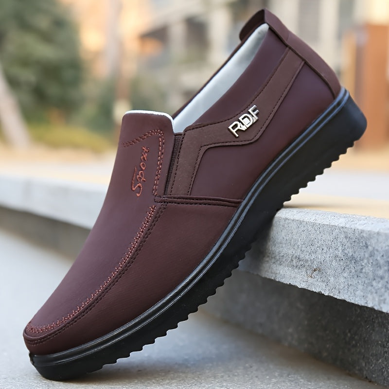 [Men's Casual Shoes] Men's Fashion Solid Casual Shoes - Lightweight, Slip-On - Perfect Outdoor Adventure Shoes, Ideal for Leisure Enthusiasts