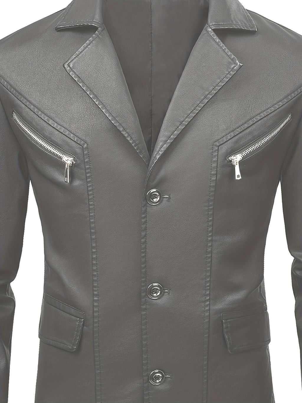 [Pearson OBM] Men'S Casual Jacket, Solid Color Fashion Versatile Suit Jacket, Suitable for Daily Commuting Wear