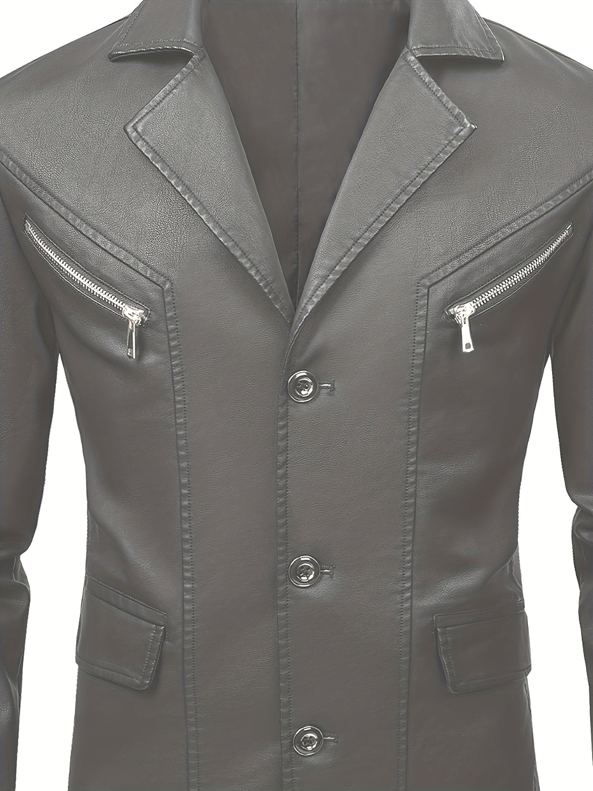 [Pearson OBM] Men'S Casual Jacket, Solid Color Fashion Versatile Suit Jacket, Suitable for Daily Commuting Wear