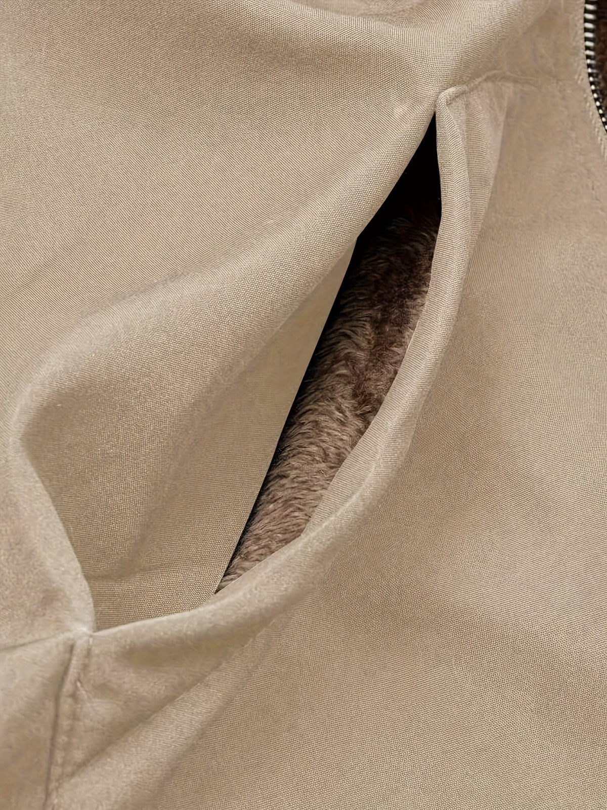 Solid Color Thermal Lined Hooded Jacket for Autumn/Winter Warmth and Casual Wear