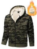Men'S Composite Fleece Camouflage Winter Warm Fashion Hoodie, Hunting