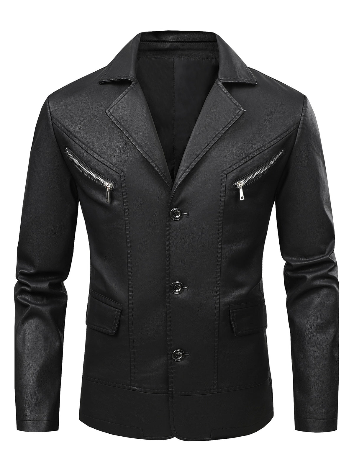 [Pearson OBM] Men'S Casual Jacket, Solid Color Fashion Versatile Suit Jacket, Suitable for Daily Commuting Wear