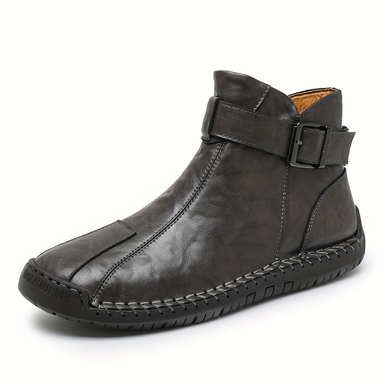 Men's Autumn/Winter High-Top Zippered Handcrafted Fashion Boots