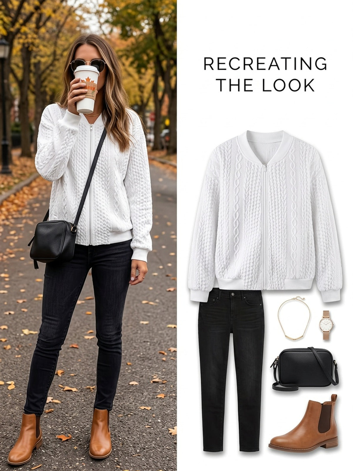 New Fashion Women'S Solid Color Casual Full-Zip Jacket for Early Autumn, Featuring a Jacquard Baseball Collar, Perfect for Autumn And Winter, Easy And Versatile Long-Sleeve Outerwear