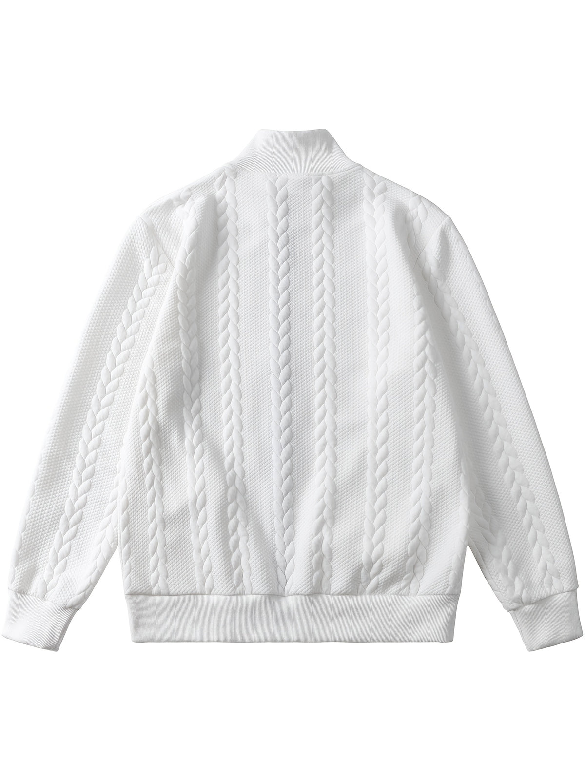 Men's Fashion Casual Elegant Medium Stretch Cardigan, Men's Casual Full-Zip Cardigan, Spring/Autumn Jacquard Casual Jacket with Jacquard Design, Suitable for All-Season Wear, Ideal for Casual and Formal Outfits, Fashionable Jacquard with Striped Knit