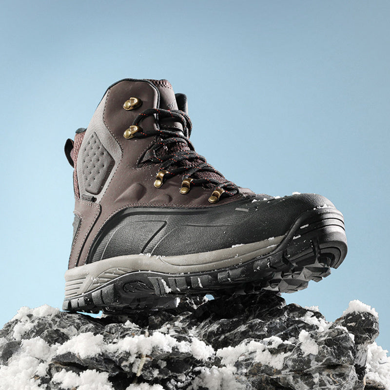 NORTIV 8 Men's Insulated Waterproof Construction Hiking Winter Snow Boots Winter Work Hunting Ice Fishing Trekking Outdoor Adventures