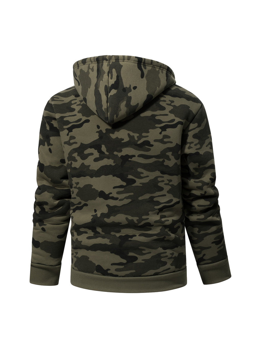 Men'S Composite Fleece Camouflage Winter Warm Fashion Hoodie, Hunting