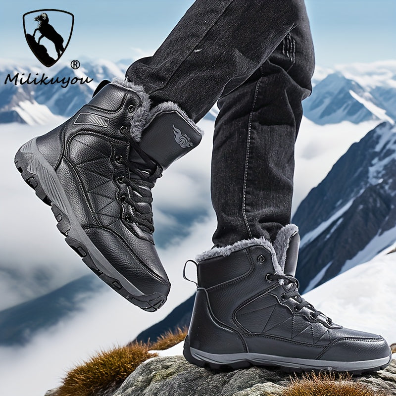 Winter New Fashion Men's Hiking Shoes Snow Boots Outdoor Casual Sports Shoes Large Size 39-48