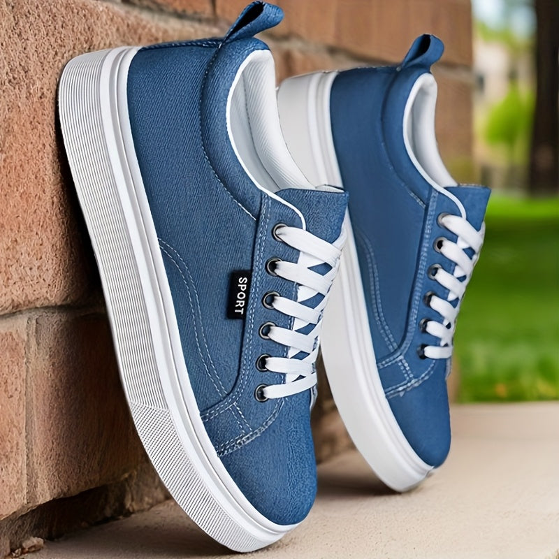 Men's Fashion Canvas Shoes, Trendy Casual Skateboarding Sneakers, Versatile Running Shoes for Students
