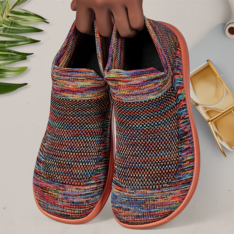 Men'S And Women'S Wide Version Casual Sports Outdoor Fitness Foot Fat Widened Ultra-Light Breathable Slip-On Fly Woven Barefoot Shoes