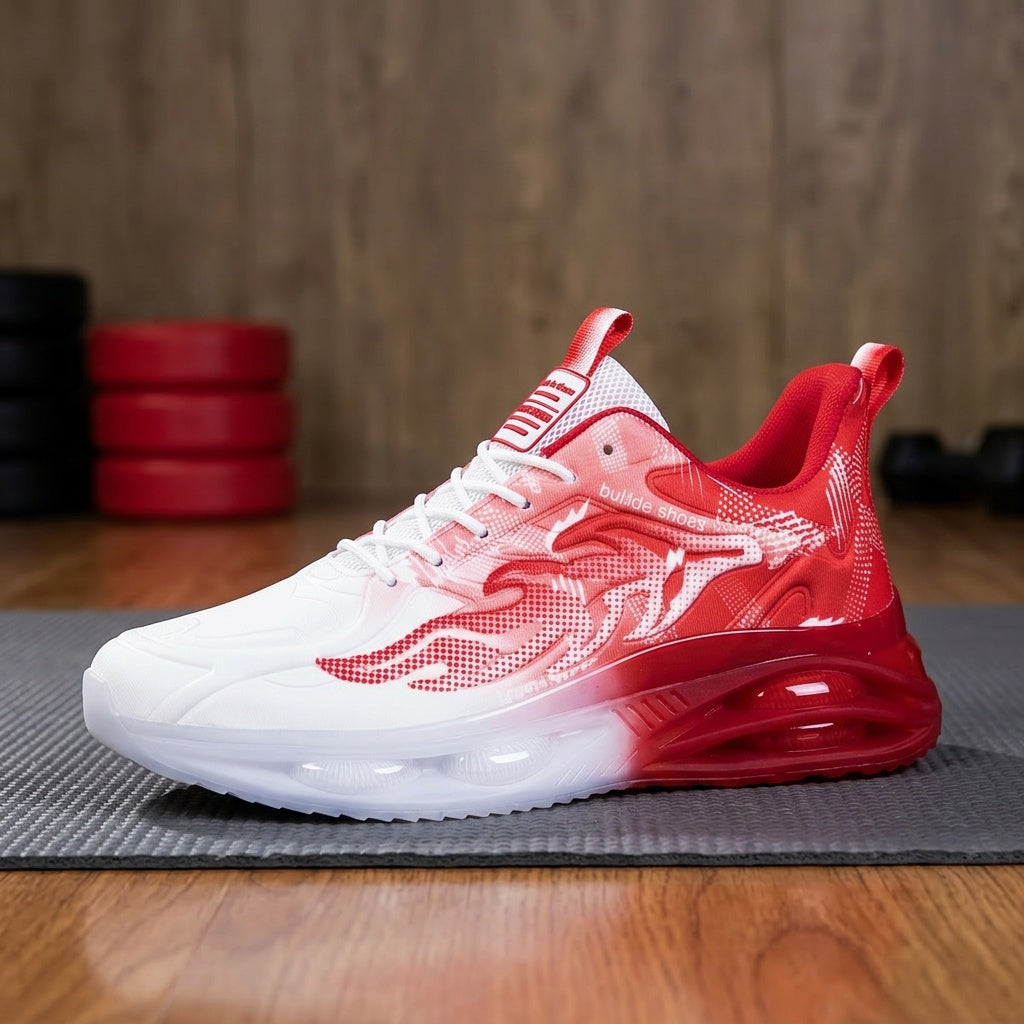 Men's Breathable Low-Top Sneakers - Soft Sole Lace-Up Training Shoes Suitable for, Gym, Walking & Daily Wear - Minimalist Casual Sneakers with Cushioned PVC Sole - Year-Round Outdoor & Indoor Sneakers (Brand)