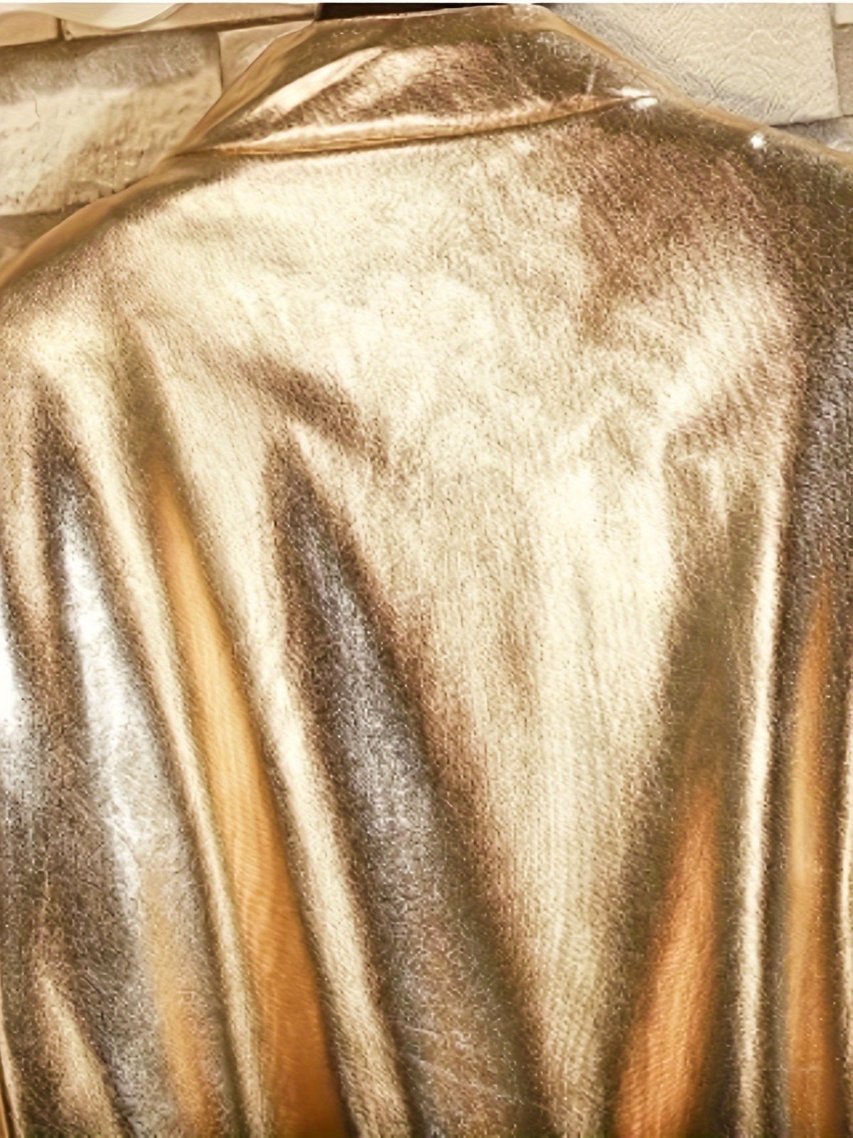Men'S Stage Performance Fashion Party Gathering Nightclub Style Bronzing Jacket Golden Silvery Purple Jacket