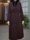 This Women'S High-Neck Zip-Up Faux Two-Piece Mink Velvet Dress Features a Removable Waist Tie Design for a Fitted Look. It'S a Long-Sleeve Dress Suitable for Spring, Autumn, And Winter, Providing Warmth As a Base Layer. Perfect for Casual Outings