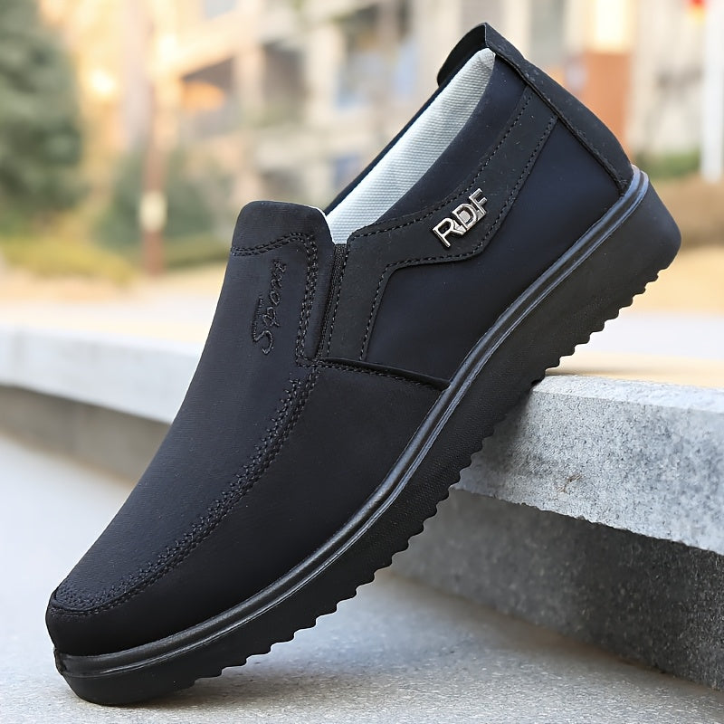 [Men's Casual Shoes] Men's Fashion Solid Casual Shoes - Lightweight, Slip-On - Perfect Outdoor Adventure Shoes, Ideal for Leisure Enthusiasts