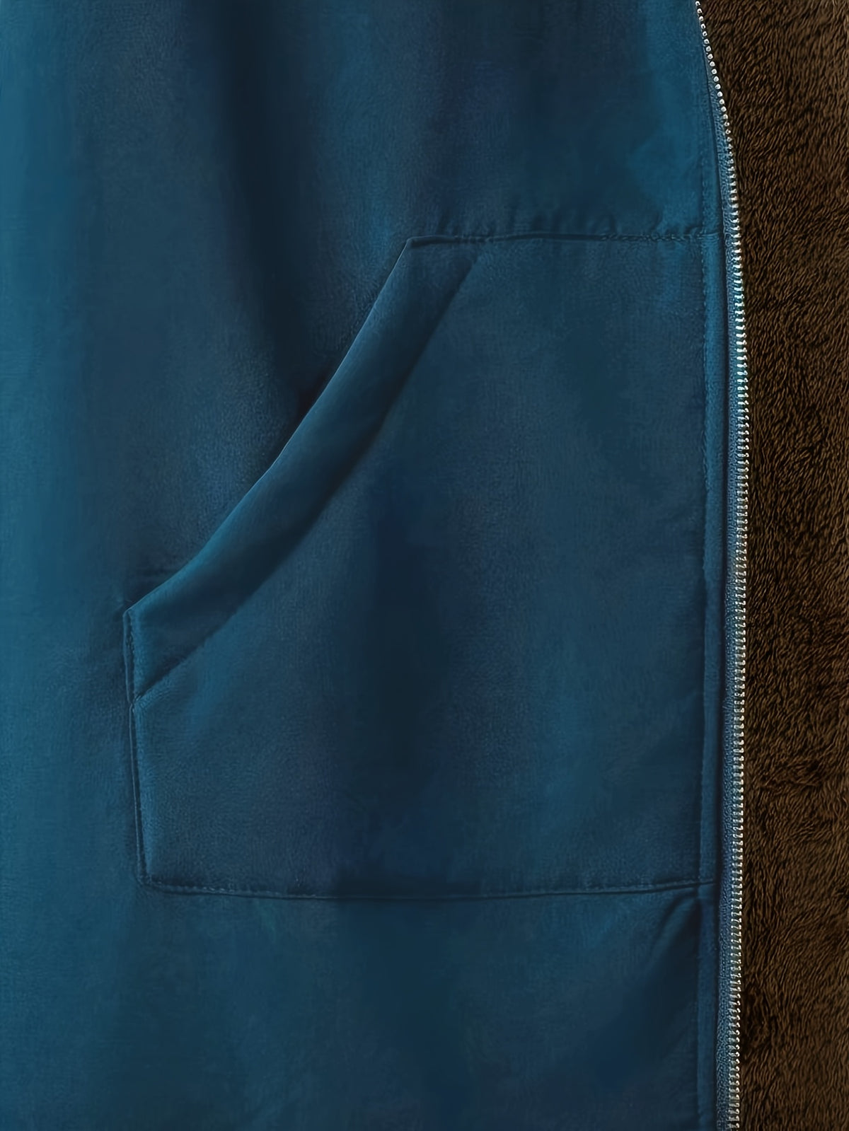 Solid Color Thermal Lined Hooded Jacket for Autumn/Winter Warmth and Casual Wear