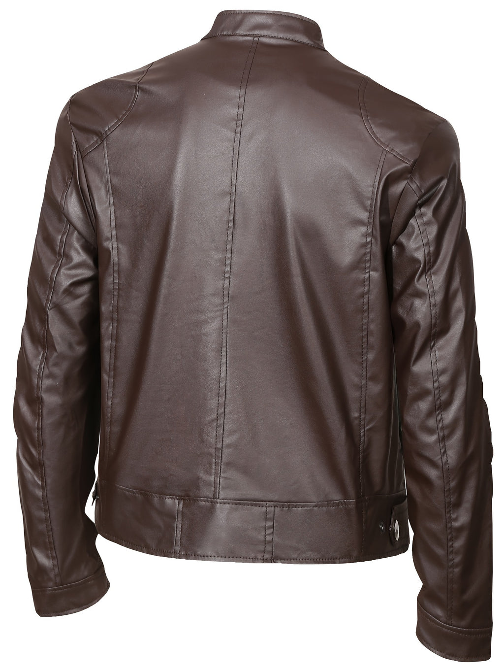 New Autumn/Winter Men's Jacket, European/American Style Motorcycle Jacket, Men's Stand Collar Windproof Winter Outerwear