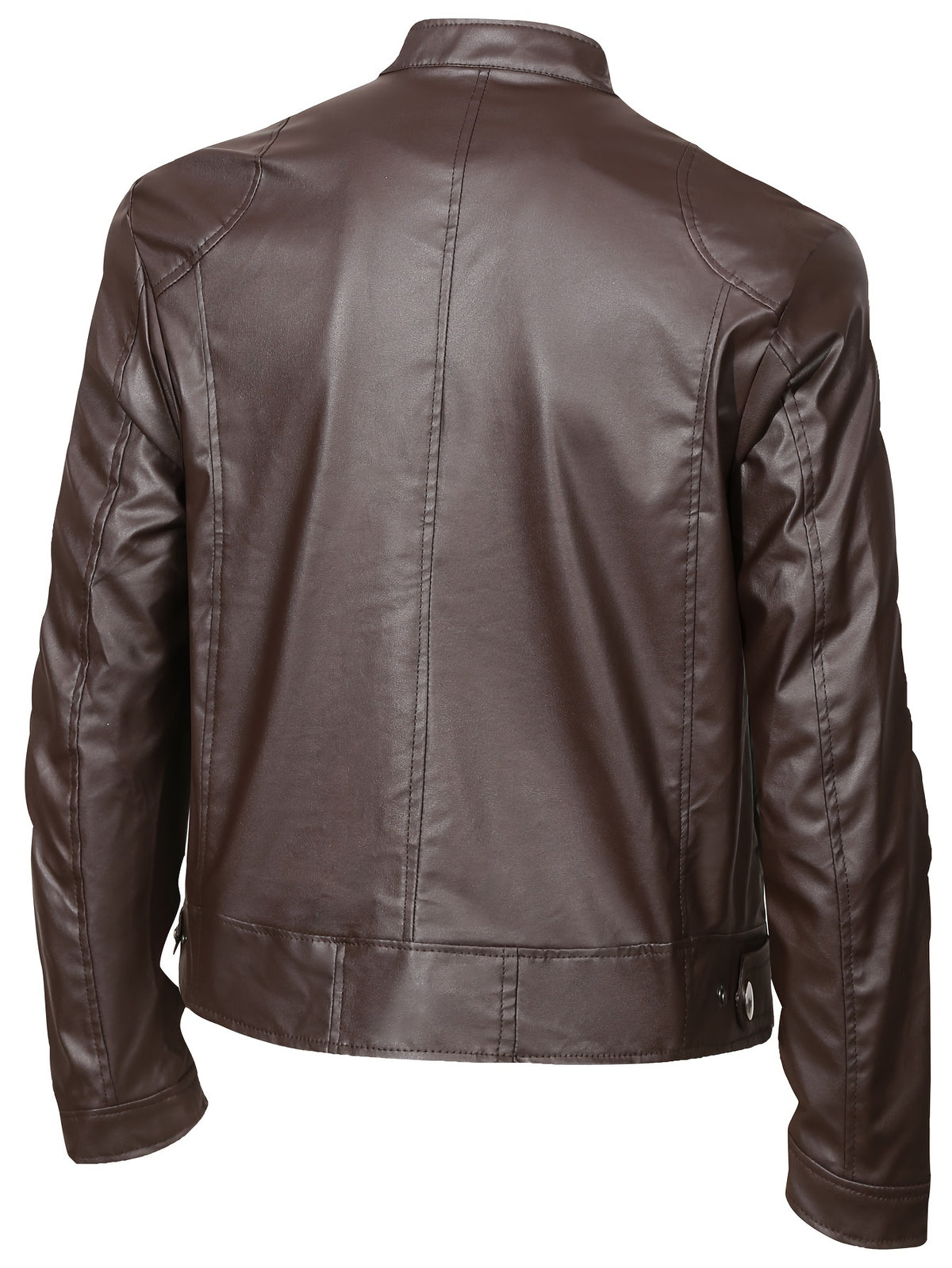New Autumn/Winter Men's Jacket, European/American Style Motorcycle Jacket, Men's Stand Collar Windproof Winter Outerwear