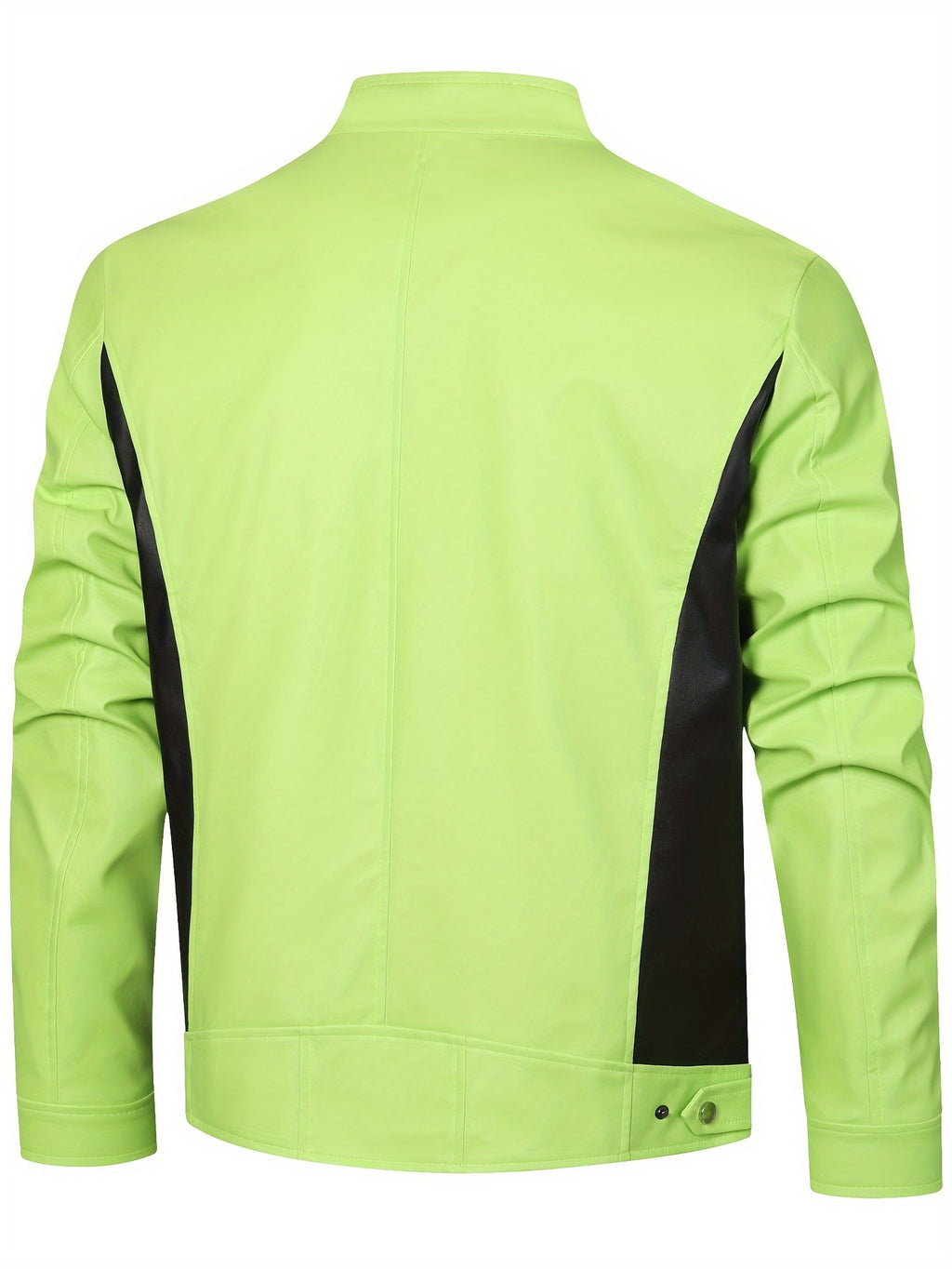 New Autumn/Winter Men's Jacket, European/American Style Motorcycle Jacket, Men's Stand Collar Windproof Winter Outerwear