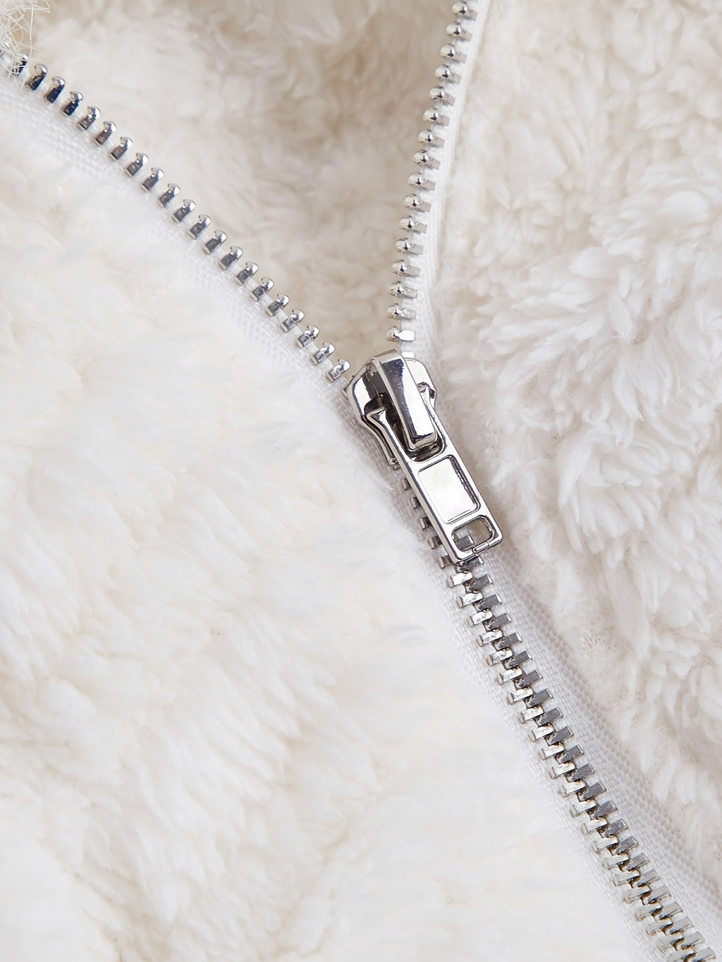 Women's Fashion Zip-Up Short Faux Fur Coat