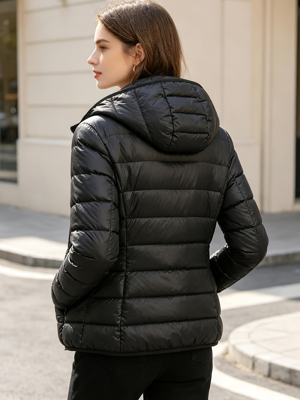 Winter Down Jacket Women'S Short Lightweight Thickened Korean Version Outfit Hot White Duck Down Warm Coat