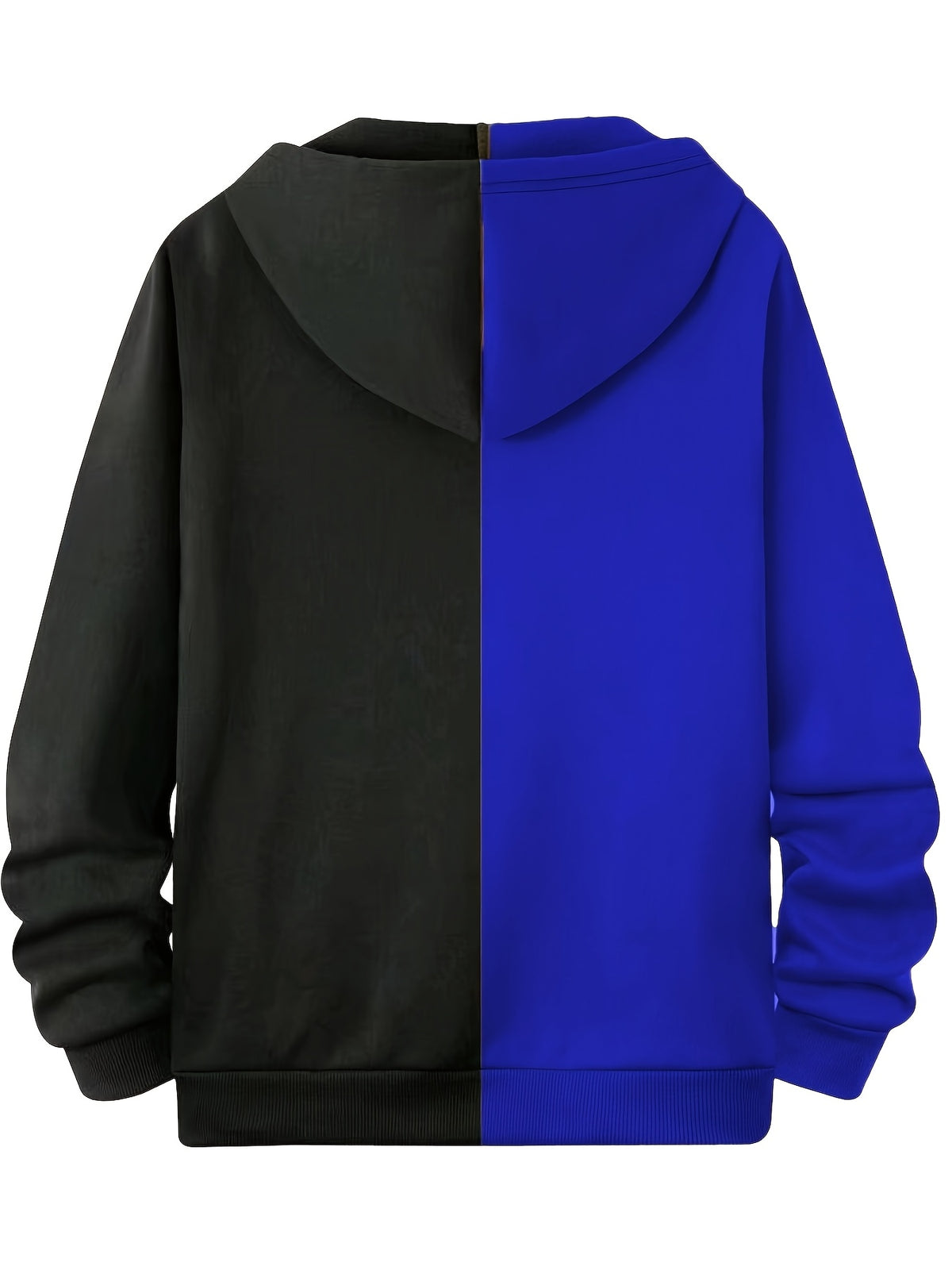 Men's Autumn/Winter Printed Hooded Zip-Up Jacket