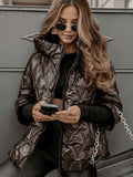 Hooded Dress Loose Casual Women'S Coat Cinchable Cold-Proof Warm Top