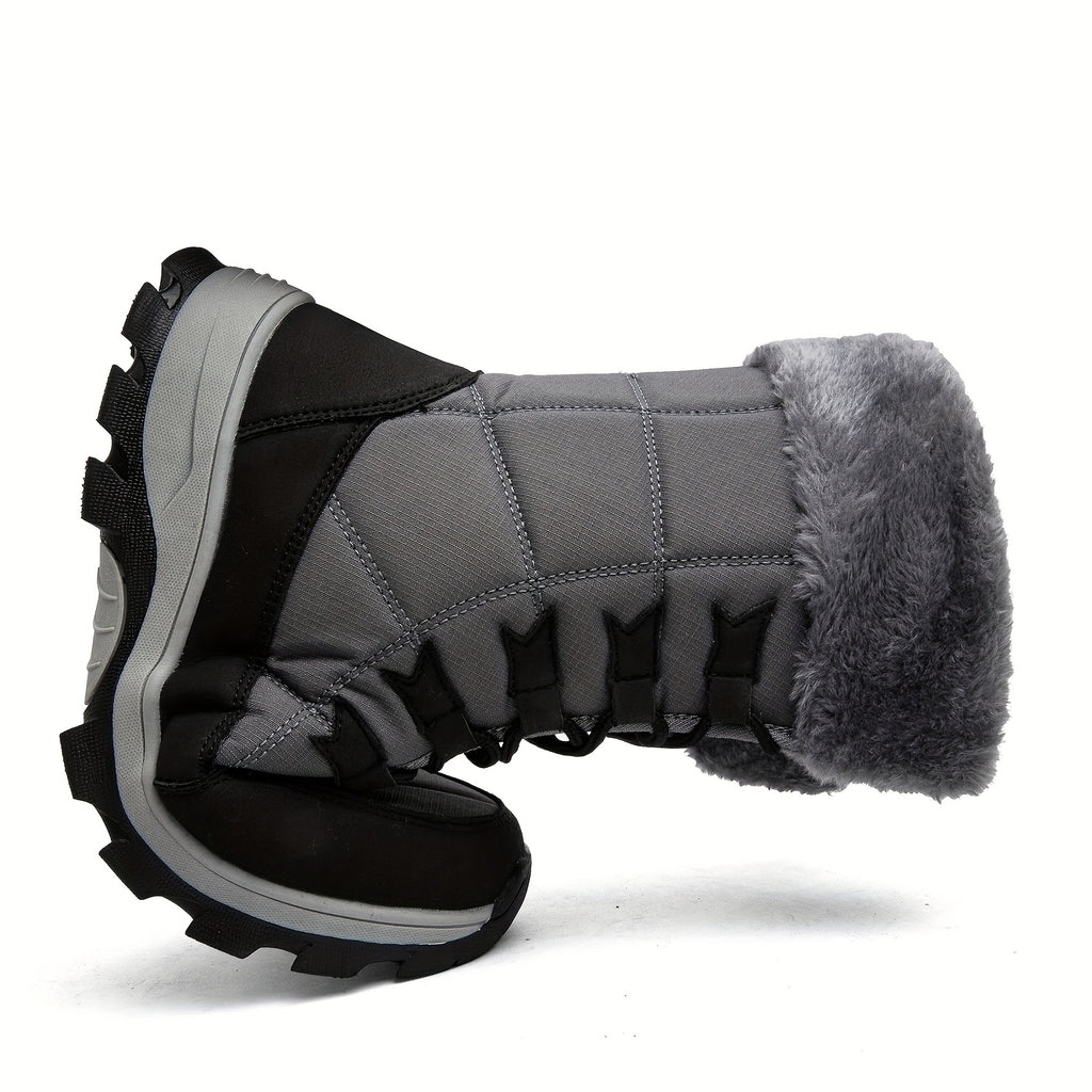 Men's Snow Boots, -Lined, Thickened Outdoor Hiking Shoes Casual Footwear