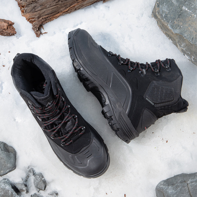 NORTIV 8 Men's Insulated Waterproof Construction Hiking Winter Snow Boots Winter Work Hunting Ice Fishing Trekking Outdoor Adventures