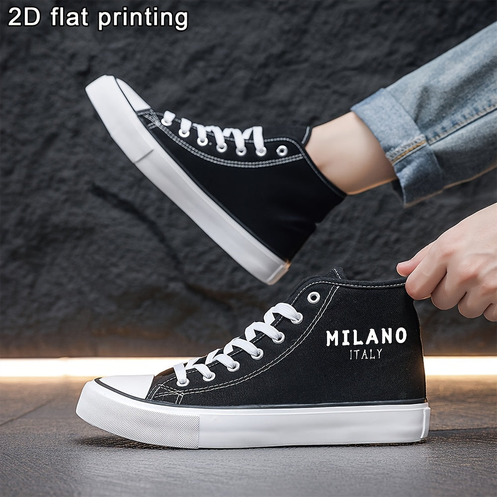 Y Graffiti 68-S002 Men'S Shoes Black White Casual Sneakers Skate Shoes Lace 2D Print Series Campus Casual All-Season