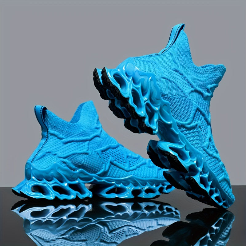 Men'S Breathable Shock Absorbing Shoes Running Race Blade Sneakers with Assorted Colors
