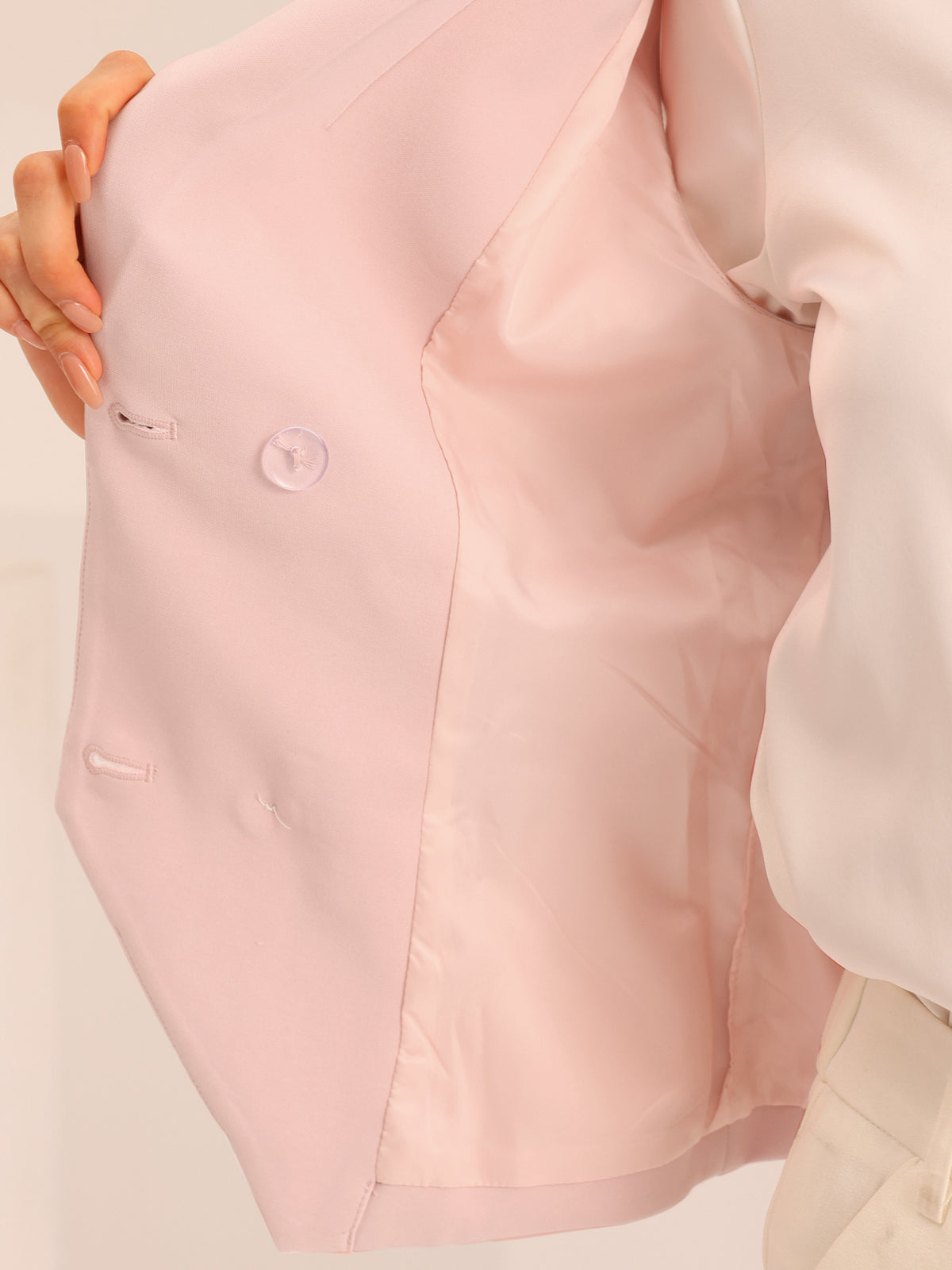 Women's Suit Vest Double Breasted Lapel Dressy Waistcoat Vest