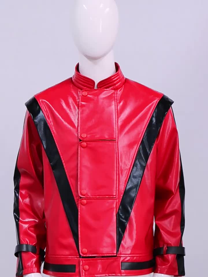 [Shule Shui OBM] Red Jacket Cosplay Costume for Halloween Performance, Cosplay Role-Playing Party Outfit